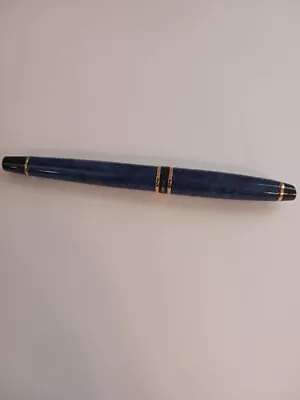 Montblanc Vintage Navy Blue Fountain Pen No Ink France Waterman Parts • $90