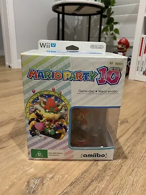 Mario Party 10 Nintendo Wii U - Game And Mario Amiibo Collectors Edition BNIB • $129