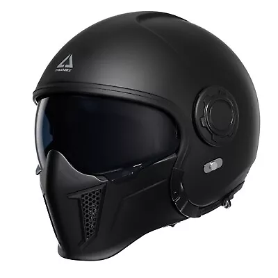 TRIANGLE Open Face  3/4 Motorcycle Helmet Dual Visor Full Face Helmet ***READ*** • $70