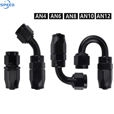 $6.79 • Buy AN4 AN6 AN8 AN10 AN12 Swivel Hose End Fitting Adapter For Oil/Fuel/Gas Hose Line
