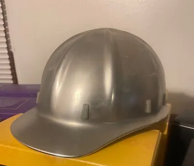 Vintage Apex Safety Miner Helmet Aluminum Construction Hard Hat USA • $34.43