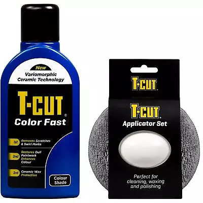 T-Cut Color Fast Dark Blue Ceramic Wax Polish Scratch Remover 500ml + Applicator • £14.99