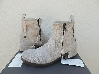 Ugg Collection Stella Taupe Reptile Leather/ Shearling Boots Us 7/ Eur 38 ~ Nib • $99.95