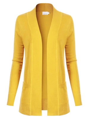 $17.99 • Buy MixMatchy Open Front Long Sleeve Classic Knit Cardigan
