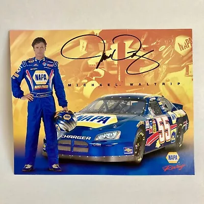 Vintage Michael Waltrip Autographed Photo NASCAR Napa Racing Signed #55 • $14