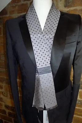 £65 • Buy Dolce & Gabbana Grey  Silk Skinny Scarf/necktie  Nwt Rrp £145.00