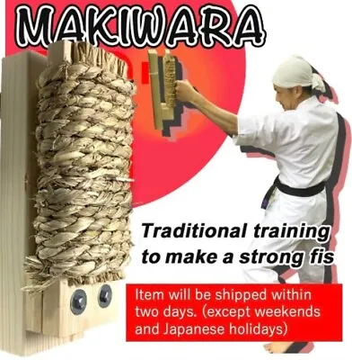 KARATE MAKIWARA OKINAWA Kyokushin Traditional Punching Hand Fist Training Target • $69.94