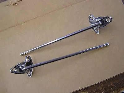 $49 • Buy New Repro. 1949 1950 Ford Car Sun Visor Brackets Pair Chrome