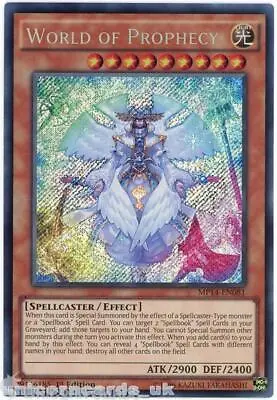 MP14-EN081 World Of Prophecy Secret Rare 1st Edition Mint YuGiOh Card • £0.99