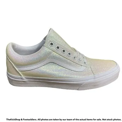 VN0A3WKT3UA1 VANS Old Skool UV Glitter (White) Shoes Men Size 6 | Women Size 7.5 • $32