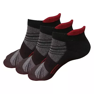 3 / 6 Pairs Mens Low Cut Ankle Performance Cotton Cushion Athletic Running Socks • $9.99