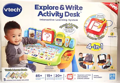 VTech Explore & Write Activity Desk (English Version) DISTRESSED BOX NEW • $62.99