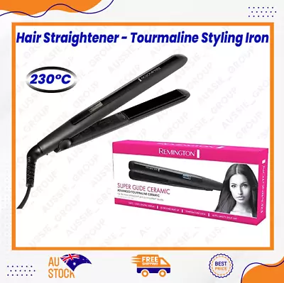 Remington SUPER GLIDE Ceramic Hair Straightener - Tourmaline Styling Iron 230°C • $47.99