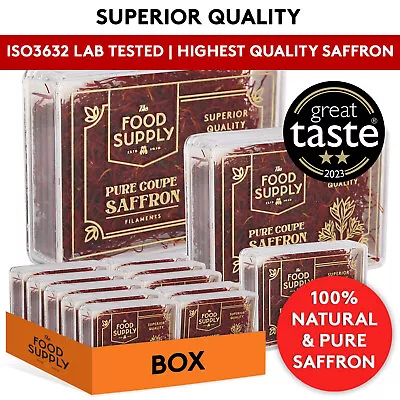 The Food Supply Saffron Kesar 100% A-Grade Spanish Saffron + PURE & NATURAL A++ • £5.95