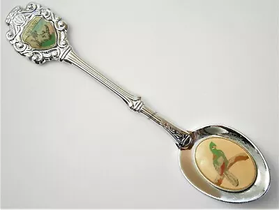 ST699) Vintage Umfolozi Rhino & Parrot Bird South Africa Souvenir Spoon • £7.50