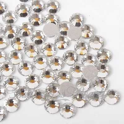 100pcs Glass Rhinestones Flat Back Crystals 2mm 3mm 4mm 5mm • £2.69