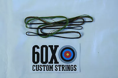 60X Custom Strings 25  16 Strand Camo Dacron B50 Teardrop Bowstrings Bow String • $8.99