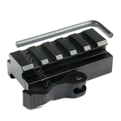 5-Slot Quick Release Detach QR QD 1/2  Riser Mount For Picatinny Rail • $9.99