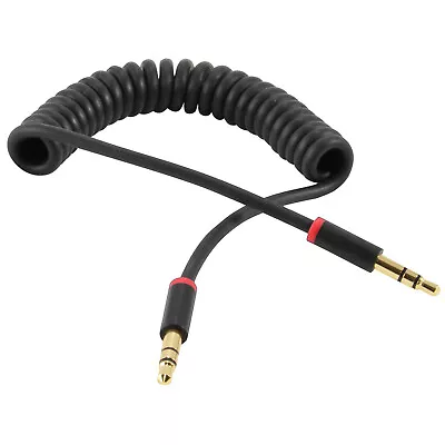 3ft Spring Coiled 3.5mm 1/8  Aux Cable Stereo Audio Auxiliary Cord • $2.99