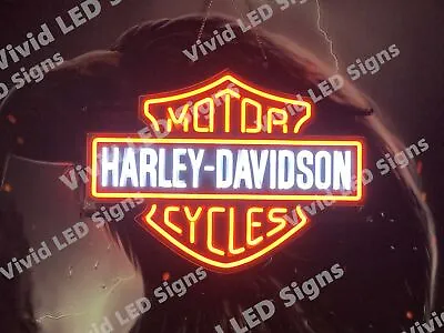 Motorcycles Motor Garage Open 24 X18  Vivid LED Neon Sign Light Lamp With Dimmer • $249.99