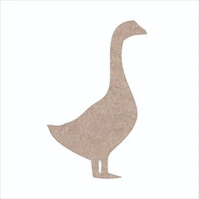 Wooden Goose MDF Craft Shapes Blank Scrapbook DIY Decoration Embellishments UK • £2.53