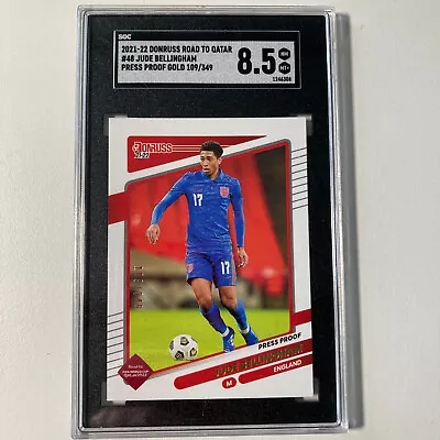 Panini  Donruss Road To Qatar 21-22 Bellingham England Gold Press Proof 109/349 • £12.63