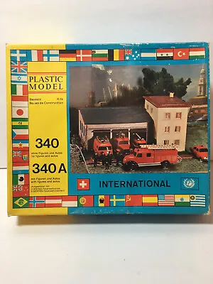 Fire Station Model Kit HO U. TT 340 340a - Vintage Made In West Germany • $34