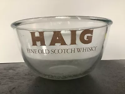 HAIG Fine Old Scotch Whisky Pyrex Glass Bowl 16 Cm Advertising Promotional • £5.50