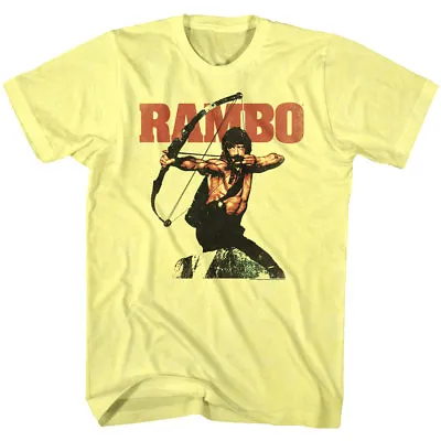 Rambo Movie Stallone Bow & Arrow Mens T Shirt Military Action Hero Soldier Fight • $24.50