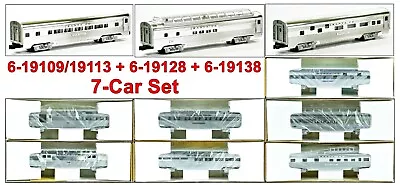 Lionel 6-19109 Set + Add On Cars Santa Fe SF 7-Car Alum. Pass. 1991 C10 • $470