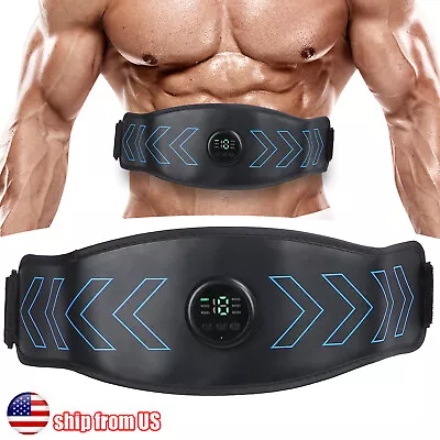 EMS Abdominal Muscle Toning Trainer ABS Stimulator Toner Fitness Binder Gym Belt • $14.99