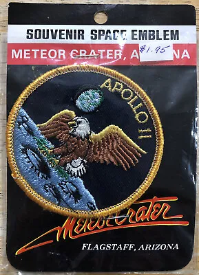 Vtg NASA Apollo 11 Patch Meteor Crater Flagstaff Arizona New In Package Eagle • $7.99