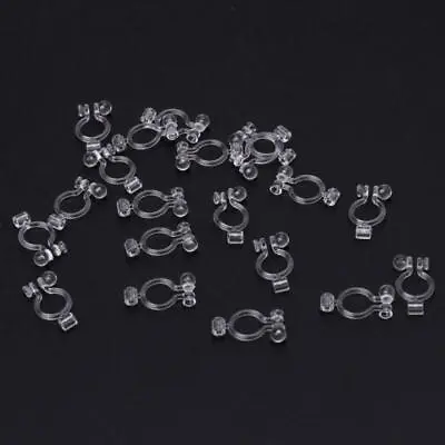 20Pcs Invisible Clip-on Earring Converters For Non Pierced Ears Jewelry Findings • £3