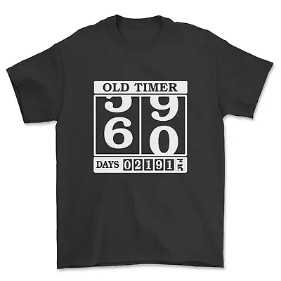 Old Timer T-Shirt Men's/Unisex Funny 60th Birthday Clock Top • $35.75