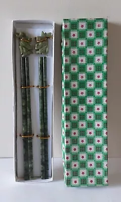 2 Pairs Jade Chinese Chop Sticks 21cm + Foo Dog Rests.  New In Box. Post Incl AU • $45.60