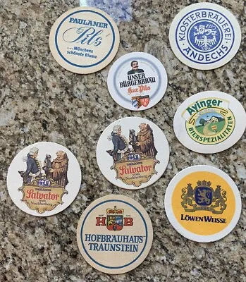 Vintage German Beer Coasters Lot Of 8 1980’s • $3.99