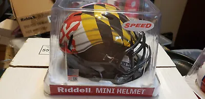 MARYLAND TERRAPINS PRIDE FLAG NCAA Mini Speed Football Helmet RIDDELL • $30.95