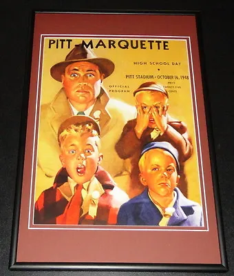 1948 Pitt Panthers Vs Marquette Football Framed 10x14 Poster Official Repro • $49.99