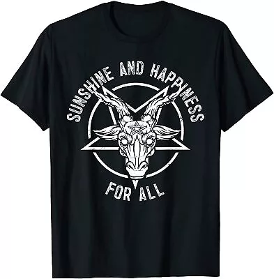 NEW LIMITED Gothic Heavy Metal Rock Sunshine And Happiness T-Shirt - MADE IN USA • $22.99