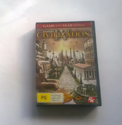 Pc Civilization Iv  Videogame Video Game Free Postage  • $7