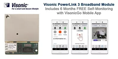 Visonic  Powerlink 3  Brodband IP Module (For Powermaster  & Powermax ) • $100