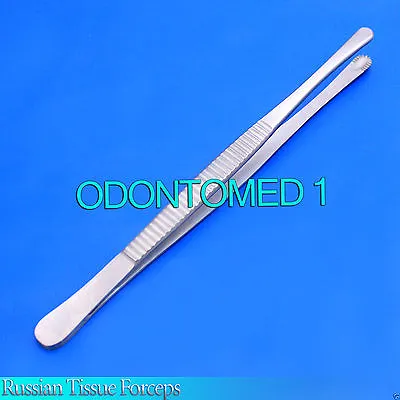 2 Russian Tissue Forceps Tweezer 8 + 6'' Surgical Veterinary Instruments • $7.95