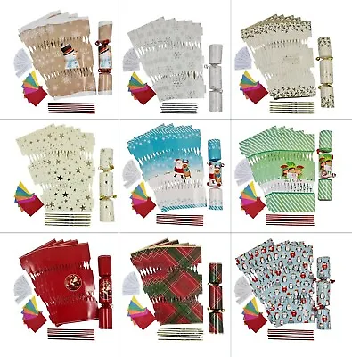 Christmas Cracker Kit 12 X Make Your Own Hats Crackers Jokes • £8.99