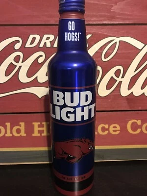 $6 • Buy 2021 Bud Light Arkansas Game Day 16oz Aluminum Bottle - EMPTY