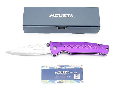 Mcusta Seki Japan 162D Purple Japanese Bushi Sword VG-10 Damascus Folding Knife • $168