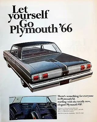 1966 Chrysler Plymouth VIP A Limousine In Looks Power Ride Vintage Print Ad NICE • $7.46