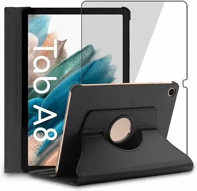 £8.50 • Buy For Samsung Galaxy Tab A8 10.5 2021 360 ° Rotating Case Cover & Glass Protector