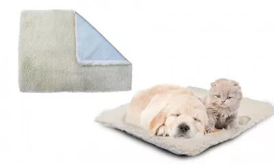 Pet Blanket Self Heating Pad 60 X 45 Cm Soft Warm Comfortable Cats Rabbit Dogs • £9.99