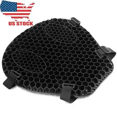 Motorcycle Honeycomb Gel Seat Cushion Cover Pillow Universal Pressure Relief Pad • $31.98