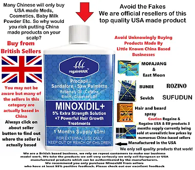 Minoxidil 5% Ultimate Extra Strength 8 In 1 Hair Growth Treatment 1 Month Supply • £14.95